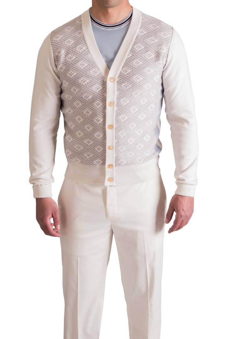  CORTIGIANI CARDIGAN & T-SHIRT - PAL ZILERI TROUSER